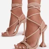 Tie Ankle High Heeled Sandals>MICAS Discount
