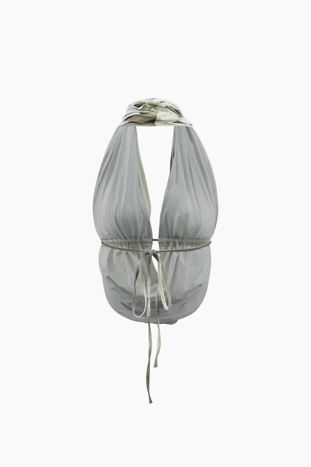 Tie Dye Destroyed Halter Top And Asymmetric Mini Skirt Set>MICAS Clearance