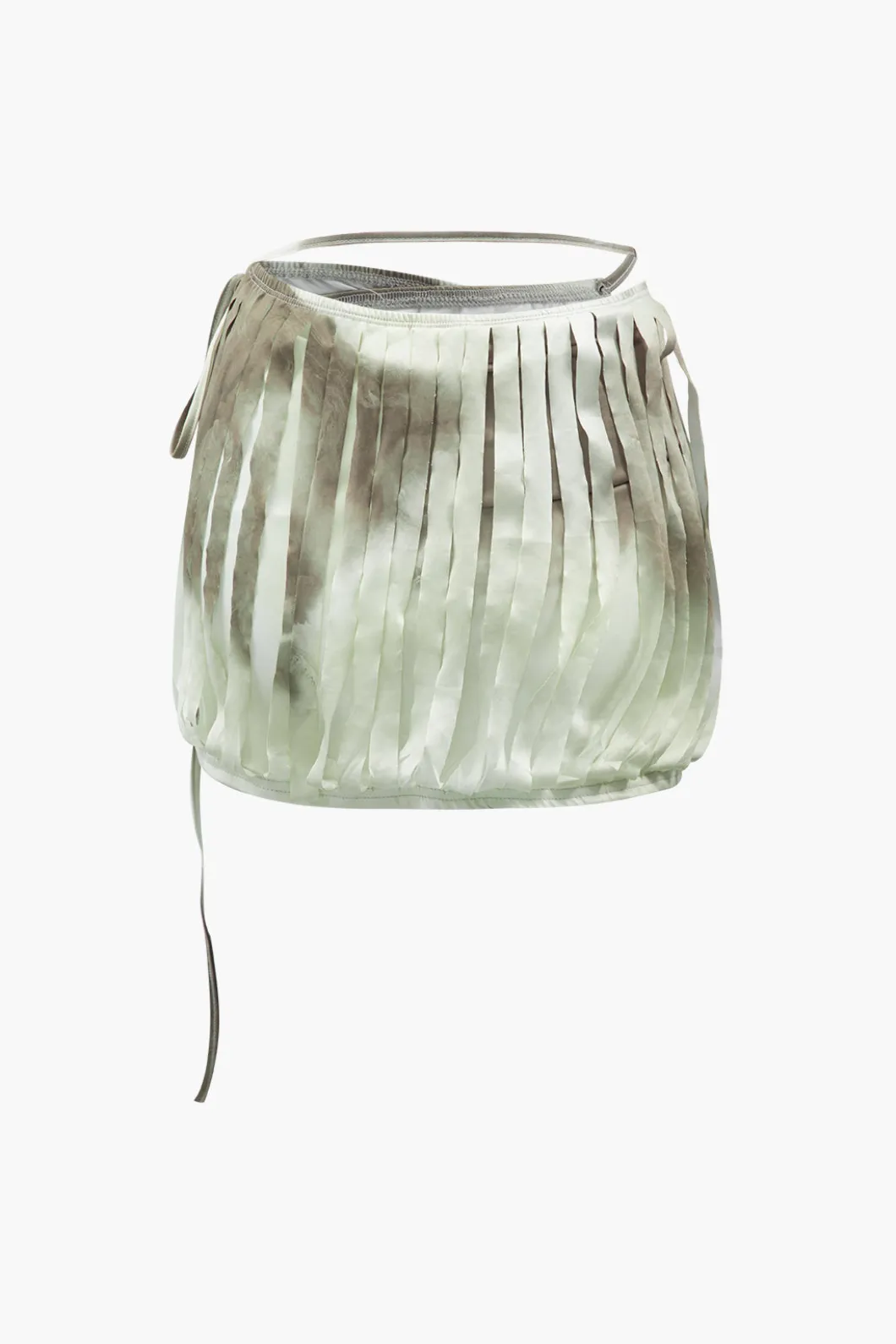 Tie Dye Destroyed Halter Top And Asymmetric Mini Skirt Set>MICAS Clearance