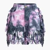 Tie Dye Fringe Shorts>MICAS Online