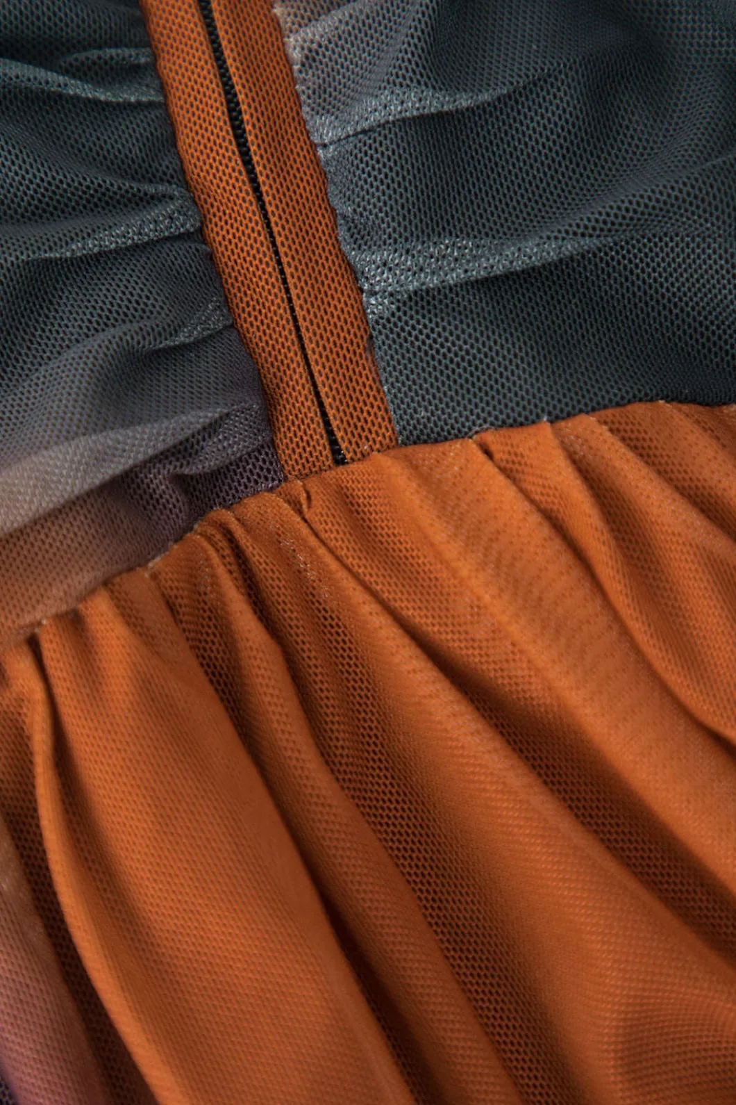 Tie Dye Mesh Ruched Strapless Mini Dress>MICAS Outlet