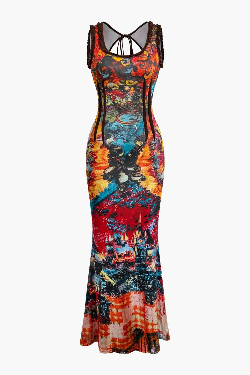 Tie Dye Tank Maxi Dress>MICAS Outlet