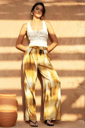 Tie Dye Wide Leg Pants>MICAS Sale