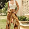 Tie Dye Wide Leg Pants>MICAS Sale
