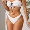 Tie Front Hollow Out Bikini Set>MICAS Hot