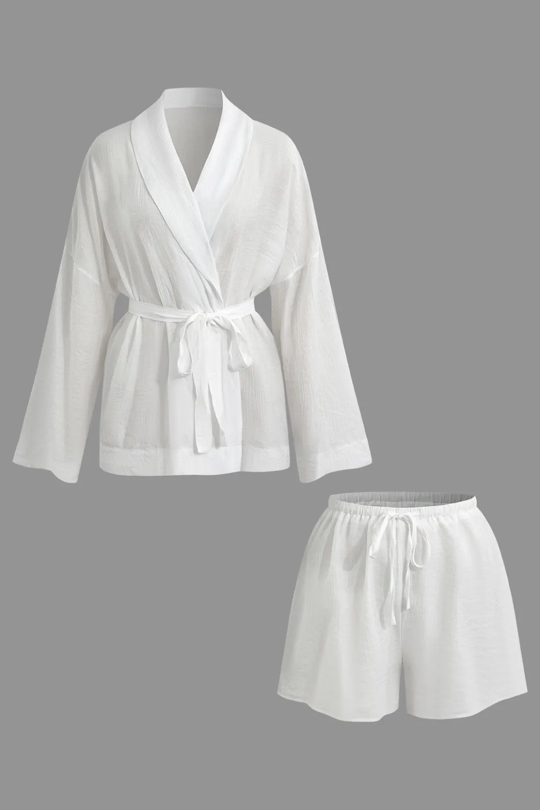 Tie Wrap Top and Shorts Set>MICAS Fashion