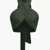 Tie-Back Cross Halter Tank Top>MICAS Best