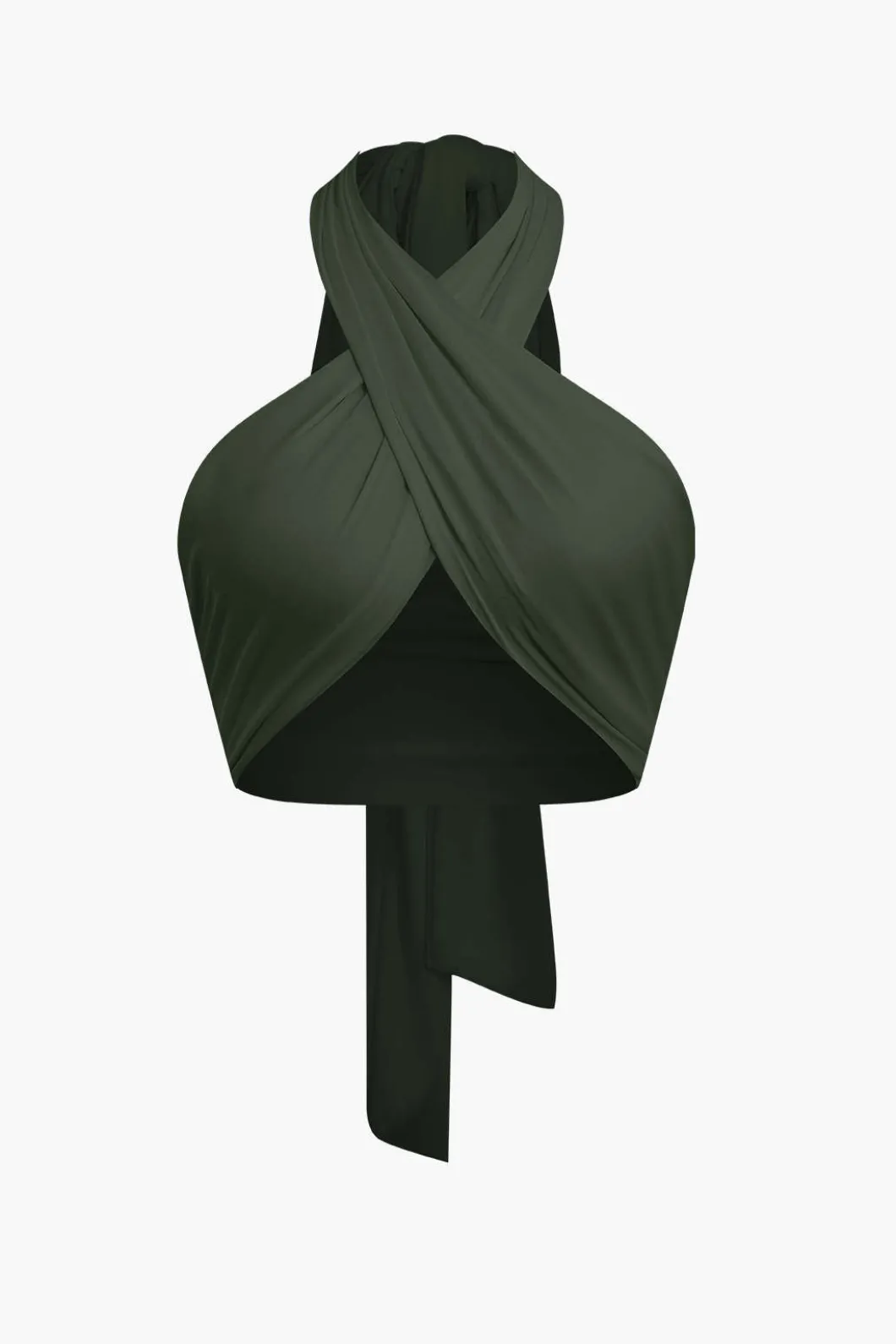 Tie-Back Cross Halter Tank Top>MICAS Best