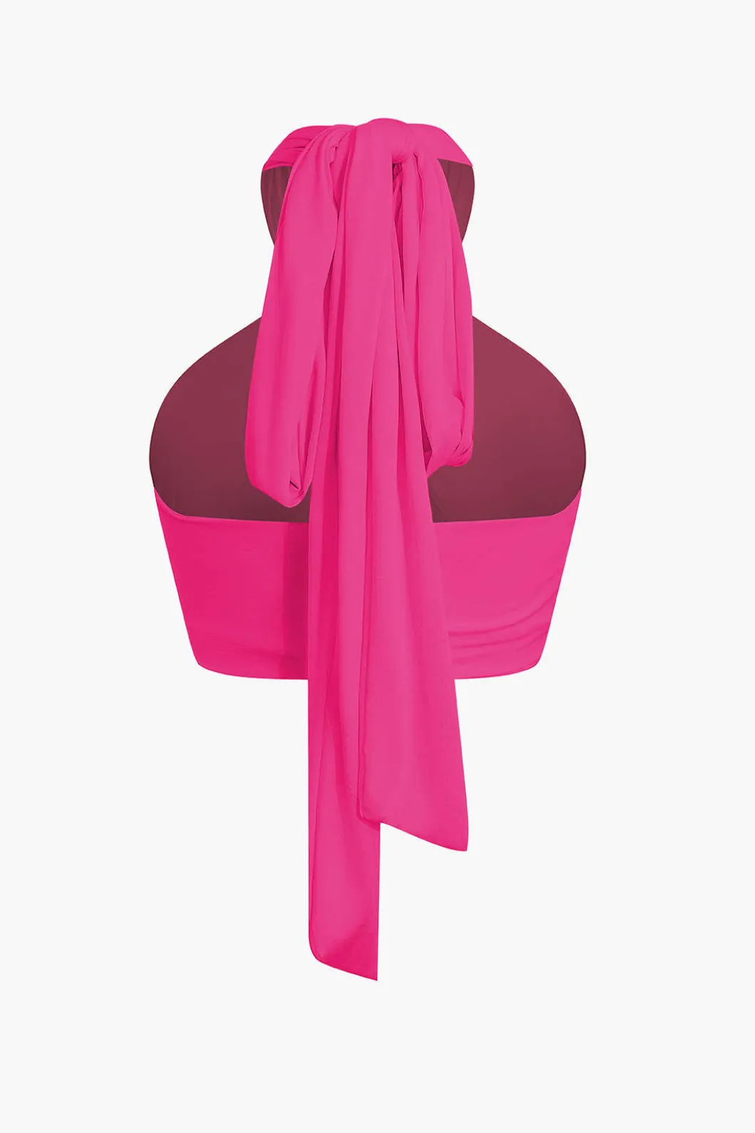 Tie-Back Cross Halter Tank Top>MICAS Best