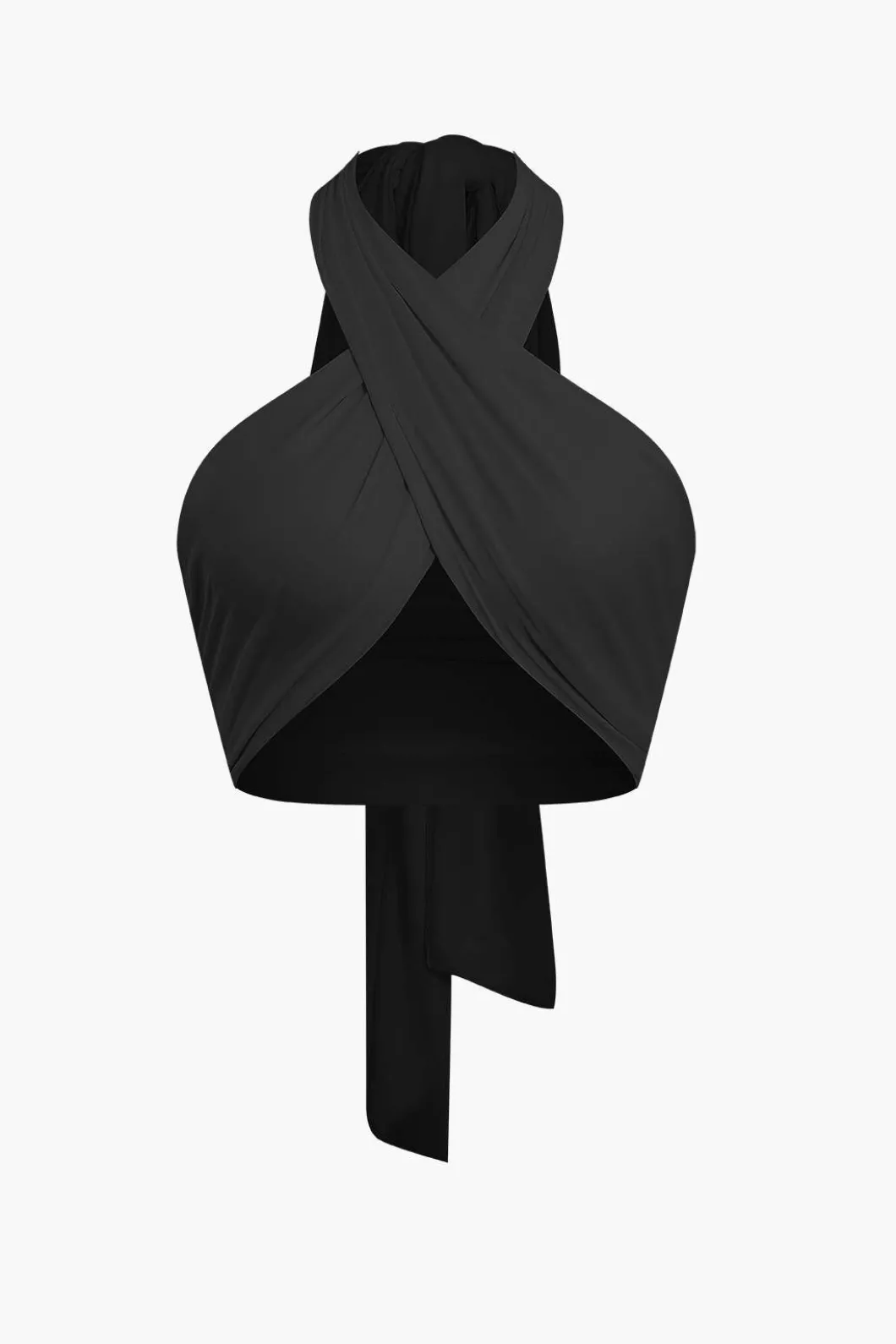 Tie-Back Cross Halter Tank Top>MICAS Best