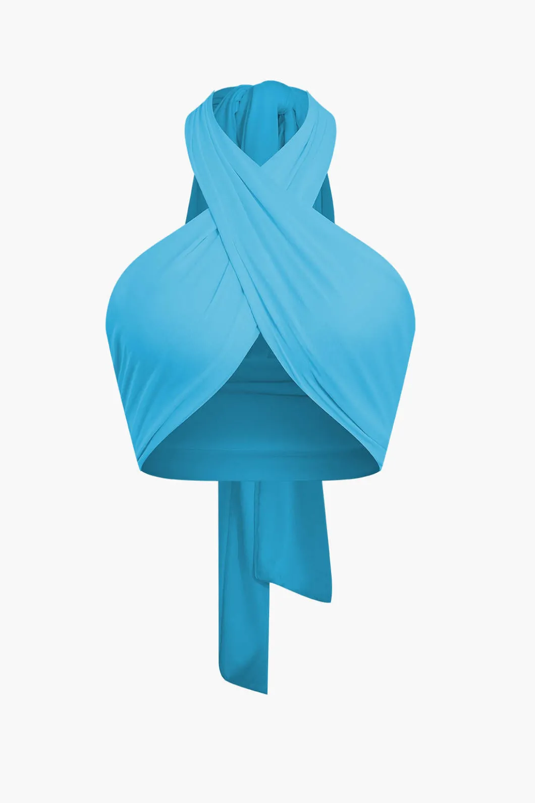 Tie-Back Cross Halter Tank Top>MICAS Best
