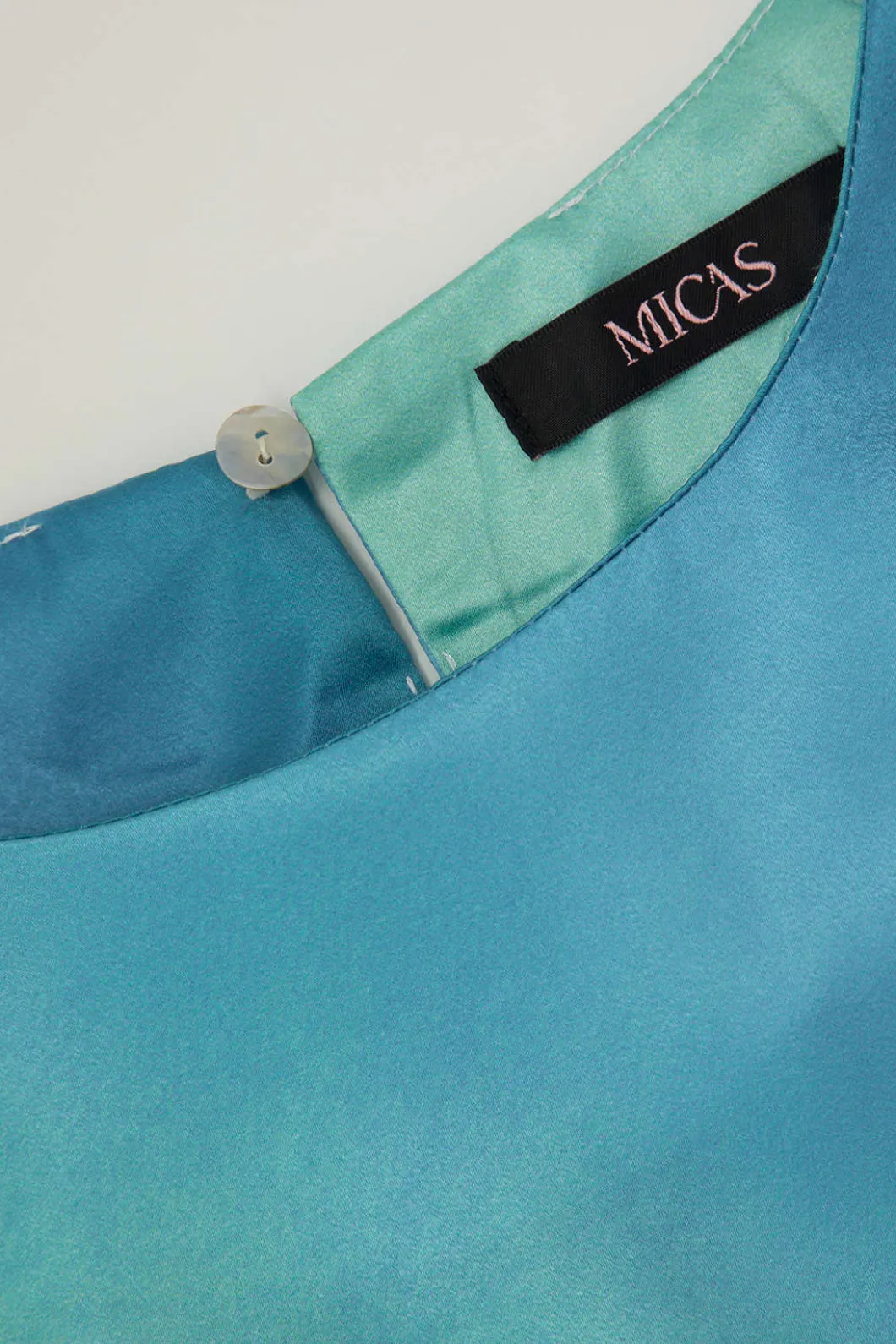 Tie-Dye Satin Cap Sleeve Maxi Dress>MICAS Clearance