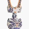 Tribal Print Two-Piece Swimsuit Bikini Set>MICAS Discount