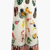 Tropical Print Drawstring Wide Leg Pants>MICAS Clearance