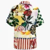 Tropical Print Tie Front Crop Shirt>MICAS Discount