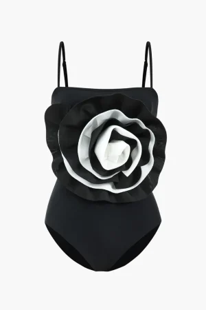 Tummy Control Appliques One-Piece Swimsuit>MICAS Outlet