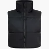 Turtleneck Zip-Up Puffer Vest>MICAS Fashion
