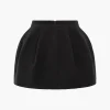 Tweed High Waist Ruched Skirt>MICAS New