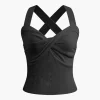 Twist Cross Tank Top>MICAS Outlet