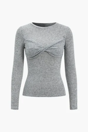 Twist Knot Long-Sleeve Top>MICAS Sale