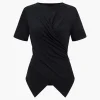 Twist Knot Short Sleeve T-Shirt>MICAS New