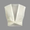 Twist Knot V-Neck Tank Top>MICAS Hot