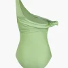 Twist Ruched Tummy Control One-Piece Swimsuit>MICAS Fashion
