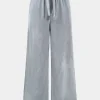 Velvet Zipper Top And Wide Leg Pants Set>MICAS Discount