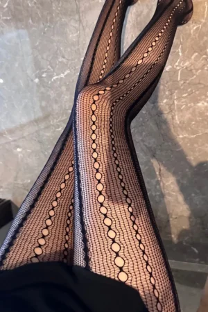 Vertical Stripes Fishnet Tights>MICAS Sale