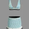V-Neck Sleeveless Knit Tank Top And Ruffle Mini Skirt Set>MICAS Outlet