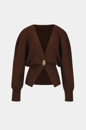 V-neck Sweater Cardigan>MICAS Clearance