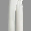 Wrap Tie Linen Wide Leg Pants>MICAS Hot